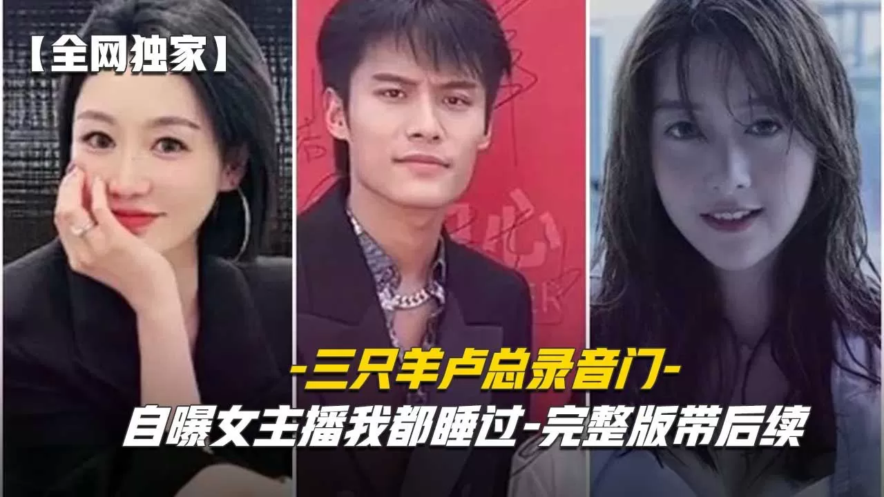 【全网独家】三只羊卢总录音门,自曝女主播我都睡过-完整版带后续